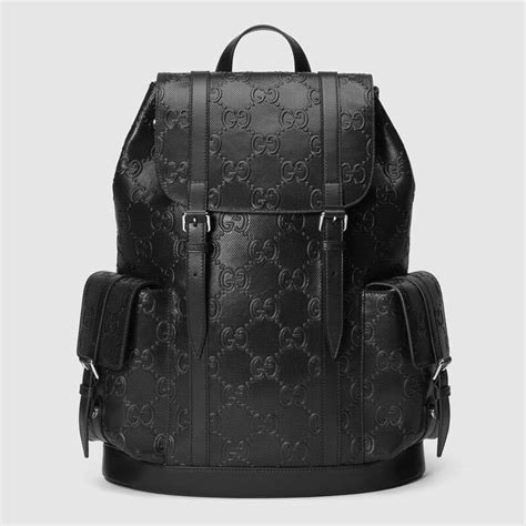 gucci gg logo nylon jacket black|Gucci gg logo backpack.